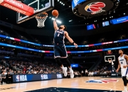 NBA球员技术展示：精彩扣篮引领球队实力