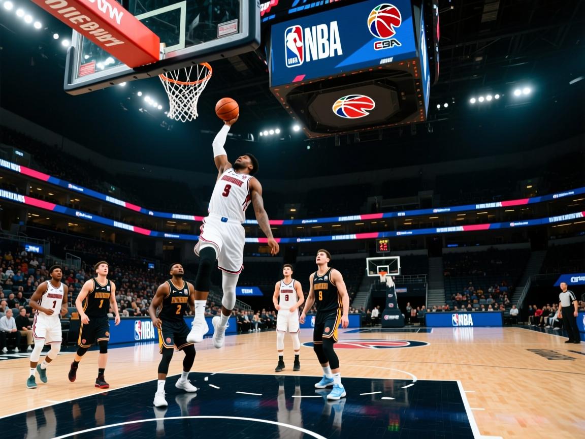 球员技术比拼激烈,瞬间扣篮引爆全场气氛 第1张